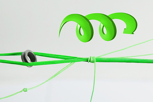 Enrouler le fil de ligature